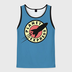 Майка-безрукавка мужская Planet Express, цвет: 3D-черный