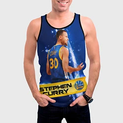 Майка-безрукавка мужская Golden State Warriors 8, цвет: 3D-черный — фото 2