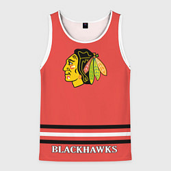 Майка-безрукавка мужская Chicago Blackhawks NHL, цвет: 3D-белый