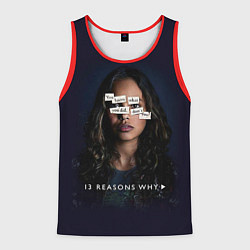 Майка-безрукавка мужская 13 reason why, цвет: 3D-красный