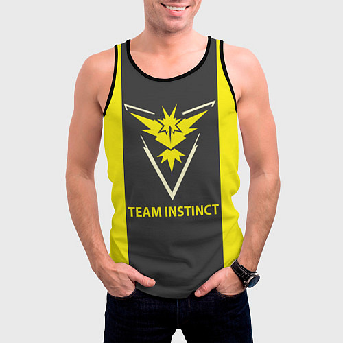 Мужская майка без рукавов Team instinct / 3D-Черный – фото 3