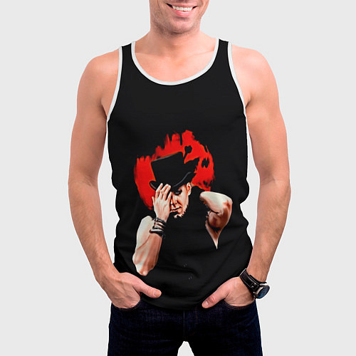 Мужская майка без рукавов Poets of the fall(Марко) / 3D-Белый – фото 3