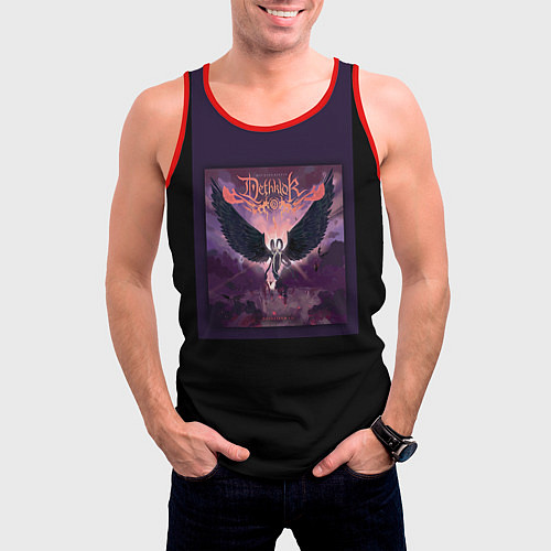 Мужская майка без рукавов Dethklok: Angel / 3D-Красный – фото 3