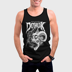 Майка-безрукавка мужская Dethklok: Goat Skull, цвет: 3D-черный — фото 2