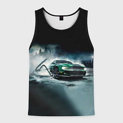 Майка-безрукавка мужская Призрачный Ford Mustang, цвет: 3D-черный