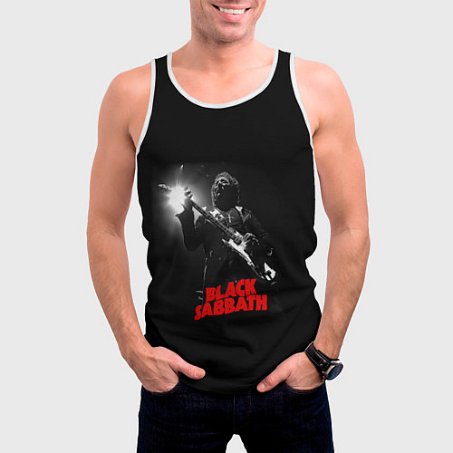 Мужская майка без рукавов Black Sabbath / 3D-Белый – фото 3