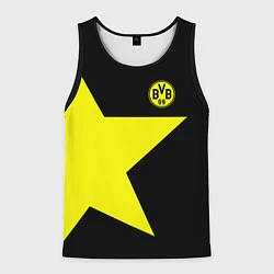 Майка-безрукавка мужская FC Borussia Dortmund: Star, цвет: 3D-черный