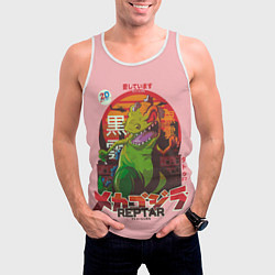 Майка-безрукавка мужская Godzilla Reptar, цвет: 3D-белый — фото 2