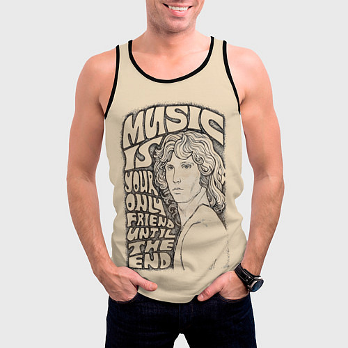 Мужская майка без рукавов The Doors: Until the end / 3D-Черный – фото 3