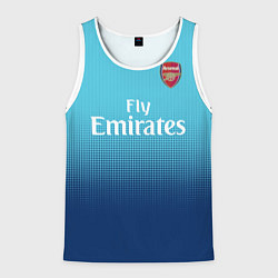 Майка-безрукавка мужская Arsenal FC: Blue Away 17/18, цвет: 3D-белый