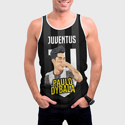 Майка-безрукавка мужская FC Juventus: Paulo Dybala, цвет: 3D-белый — фото 2