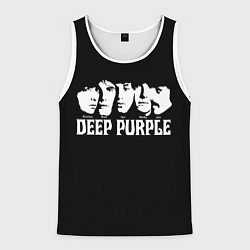 Майка-безрукавка мужская Deep Purple, цвет: 3D-белый