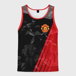 Майка-безрукавка мужская FC Manchester United: Abstract, цвет: 3D-красный