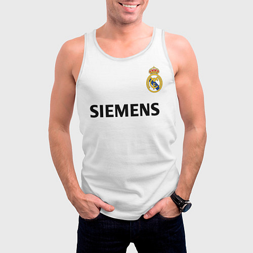 Мужская майка без рукавов Zidane ретро / 3D-Белый – фото 3