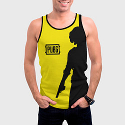 Майка-безрукавка мужская PUBG: Yellow Shadow, цвет: 3D-черный — фото 2