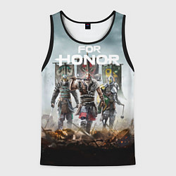 Майка-безрукавка мужская For Honor, цвет: 3D-черный