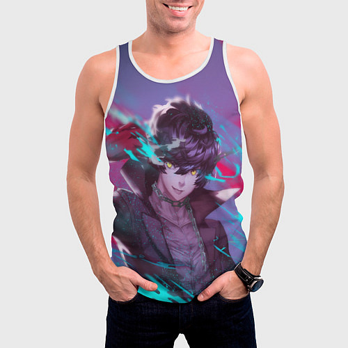 Мужская майка без рукавов Persona 5 / 3D-Белый – фото 3