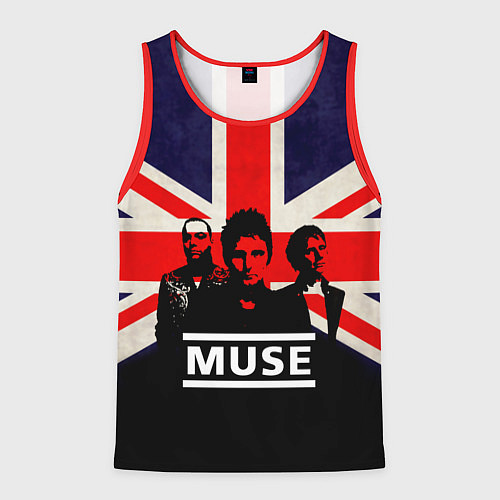 Мужская майка без рукавов Muse UK / 3D-Красный – фото 1