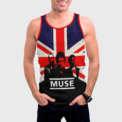 Майка-безрукавка мужская Muse UK, цвет: 3D-красный — фото 2