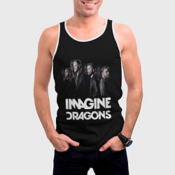 Майка-безрукавка мужская Imagine Dragons: Boy Band, цвет: 3D-белый — фото 2