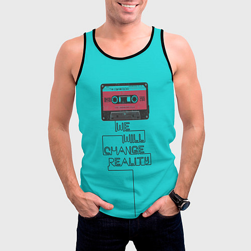 Мужская майка без рукавов We Will Change Reality / 3D-Черный – фото 3