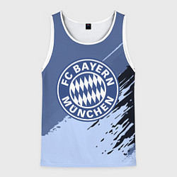 Майка-безрукавка мужская FC Bayern Munchen: Abstract style, цвет: 3D-белый