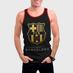 Майка-безрукавка мужская Barcelona Gold Edition, цвет: 3D-красный — фото 2