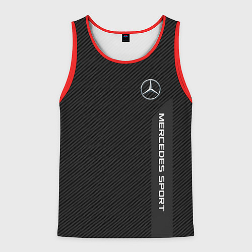 Мужская майка без рукавов Mercedes AMG: Sport Line / 3D-Красный – фото 1