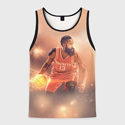 Майка-безрукавка мужская NBA Rockets 13, цвет: 3D-черный