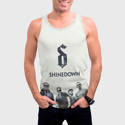 Майка-безрукавка мужская Shinedown Band, цвет: 3D-белый — фото 2