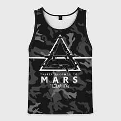 Майка-безрукавка мужская 30 STM Camo, цвет: 3D-черный