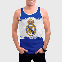 Майка-безрукавка мужская Real Madrid FC, цвет: 3D-белый — фото 2