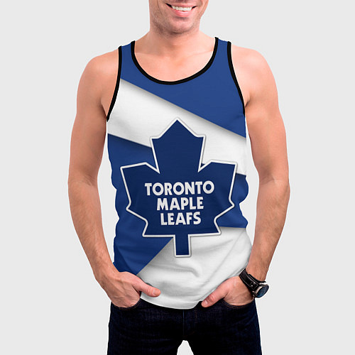 Мужская майка без рукавов Toronto Maple Leafs / 3D-Черный – фото 3