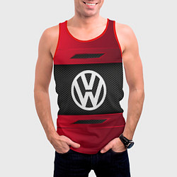 Майка-безрукавка мужская Volkswagen Collection, цвет: 3D-красный — фото 2
