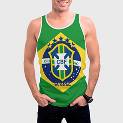 Майка-безрукавка мужская CBF Brazil, цвет: 3D-белый — фото 2