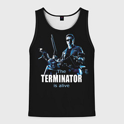 Майка-безрукавка мужская Terminator: Is alive, цвет: 3D-черный