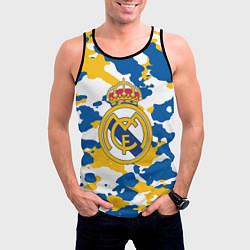 Майка-безрукавка мужская Real Madrid: Camo, цвет: 3D-черный — фото 2