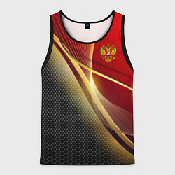 Майка-безрукавка мужская RUSSIA SPORT: Gold Collection, цвет: 3D-черный