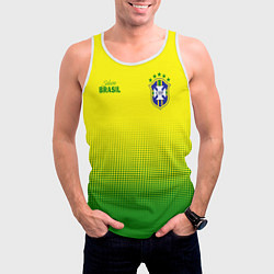 Майка-безрукавка мужская CBF Brasil, цвет: 3D-белый — фото 2