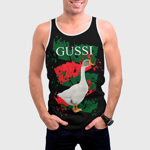 Мужская майка без рукавов GUSSI Hype / 3D-Белый – фото 3