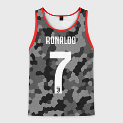 Майка-безрукавка мужская Ronaldo 7: Camo Sport, цвет: 3D-красный