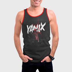 Майка-безрукавка мужская YANIX: Black Side, цвет: 3D-красный — фото 2