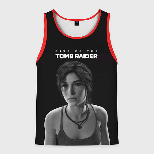 Мужская майка без рукавов Rise if The Tomb Raider / 3D-Красный – фото 1