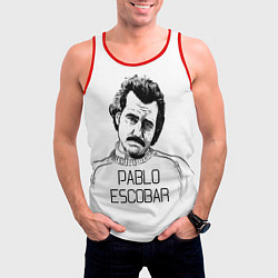 Майка-безрукавка мужская Pablo Escobar, цвет: 3D-красный — фото 2
