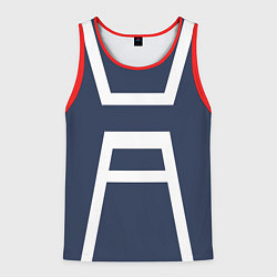 Майка-безрукавка мужская MHA U A SCHOOL, цвет: 3D-красный