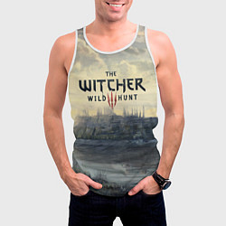 Майка-безрукавка мужская The Witcher 3: Wild Hunt, цвет: 3D-белый — фото 2