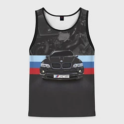 Майка-безрукавка мужская BMW X5 M, цвет: 3D-черный