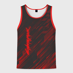 Майка-безрукавка мужская Cyberpunk 2077: Red Breaks, цвет: 3D-красный