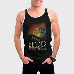 Майка-безрукавка мужская Bender The Offender, цвет: 3D-белый — фото 2