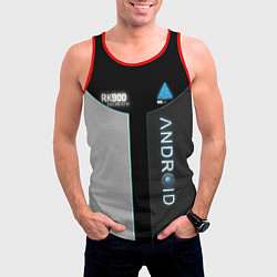 Майка-безрукавка мужская Detroit: Android RK900, цвет: 3D-красный — фото 2